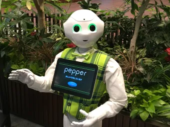 Pepper als Bankangestellter