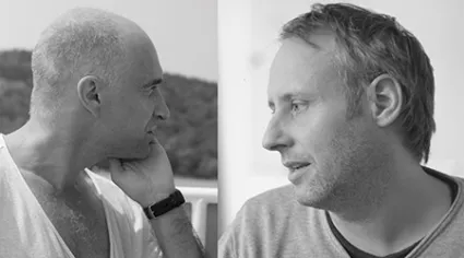 Autorenduo Robert Schmidt und Andreas Kebelmann