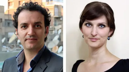 Autorenduo Khalid El Kaoutit und Elisabeth Lehmann